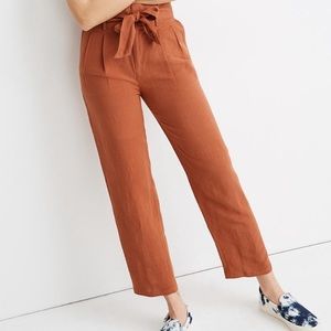 Orange madewell pants new with tags